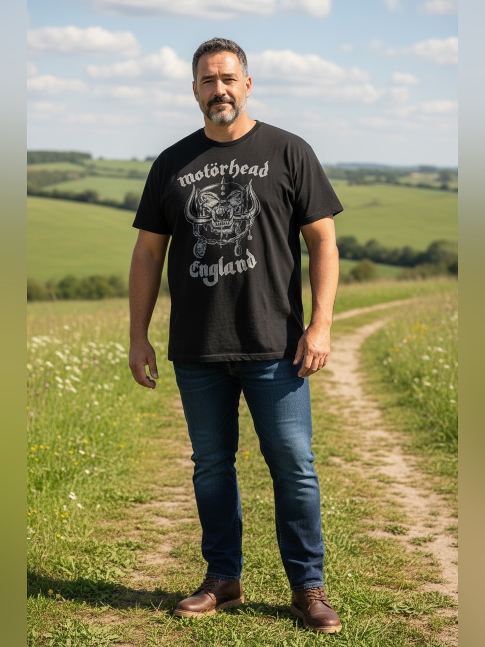 Motörhead England T-shirt featuring the band's iconic 'Warpig' -Size 2XL